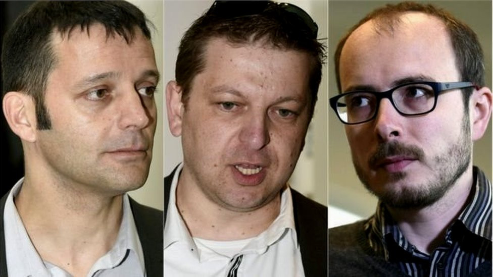 Edouard Perrin, Raphael Halet dan Antoine Deltour